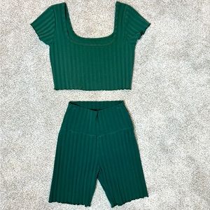 Aerie OG Groove Bike Short and Crop Top